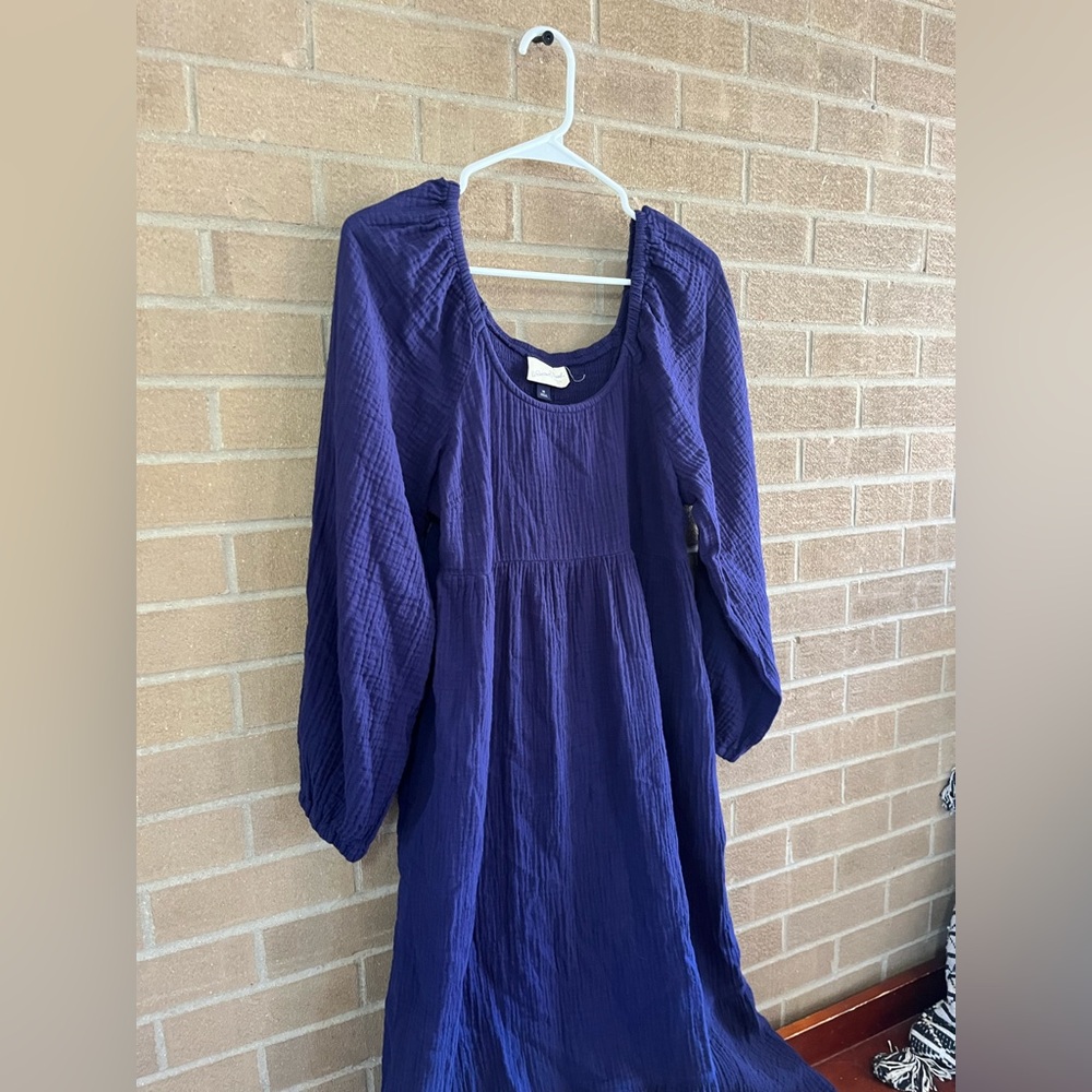Universal Thread Deep Blue Long Sleeve Dress - image 3